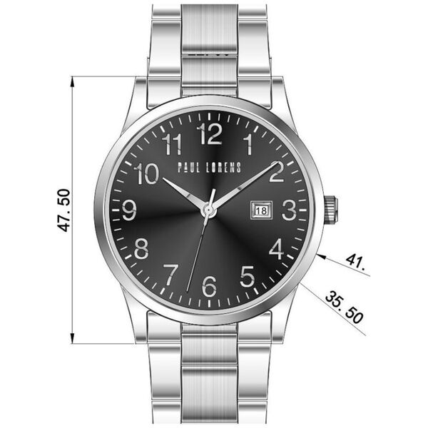 ZEGAREK MĘSKI PAUL LORENS -  PL14573B2-1C1  (zg368b) + BOX