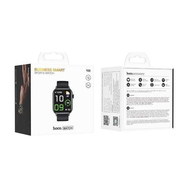 HOCO smartwatch z funkcją rozmowy Y26 czarny