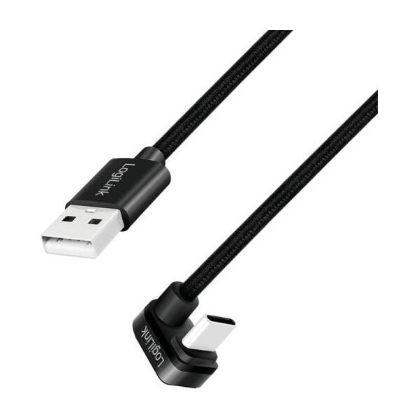 LogiLink CU0193 kabel USB USB 2.0 2 m USB C USB A Czarny