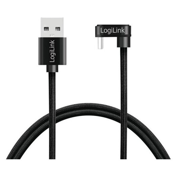 LogiLink CU0193 kabel USB USB 2.0 2 m USB C USB A Czarny