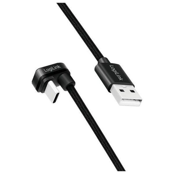 LogiLink CU0193 kabel USB USB 2.0 2 m USB C USB A Czarny