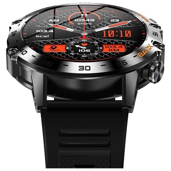 Smartwatch Veltori VT120-1 Czarny Pasek Silikonowy