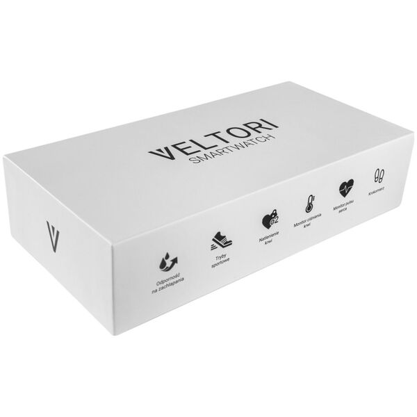 Smartwatch Damski Veltori VT360-1 Różowy Pasek Silikonowy