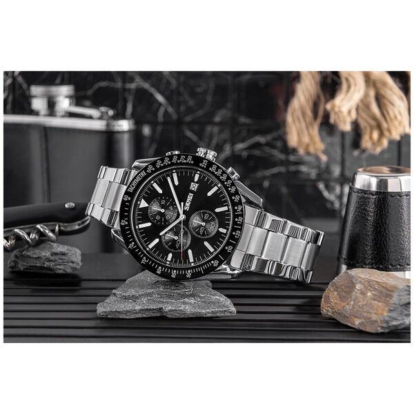 Zegarek Męski Skmei 9253SIBK + BOX