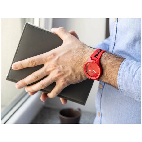 Zegarek Męski Hugo Lit For Him Red 1530346 + BOX