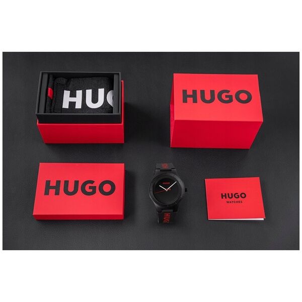 Zegarek Męski Hugo Lit For Him Black 1530343 + BOX