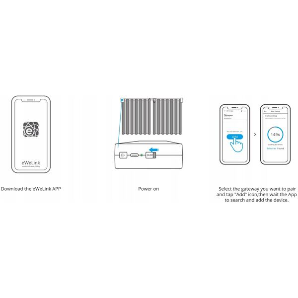 Smartwatch Sonoff SONOFF Zigbee išmanusis užuolaidų variklis