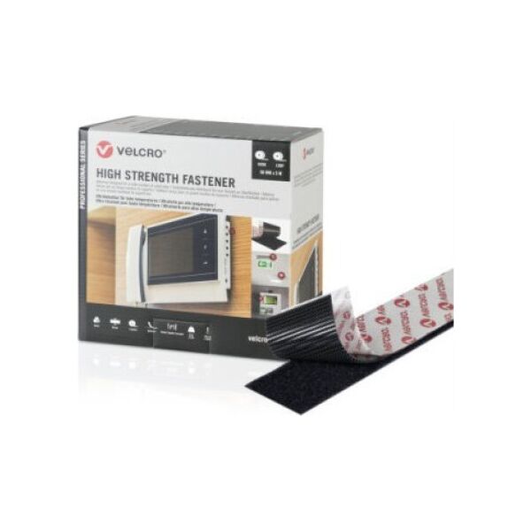 Velcro Zapięcie VELCRO o wysokiej wytrzymałości Taśma z haczykiem 5 m Taśma z pętelką 5 m, haczyk i pętelka 50 mm czarna