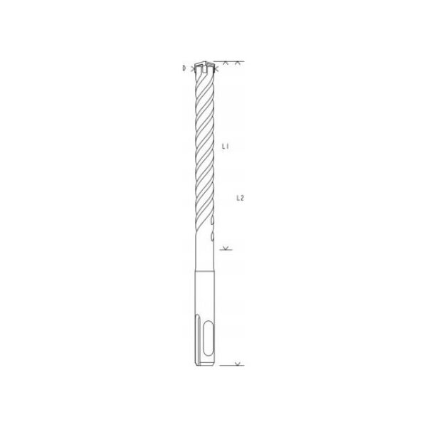 BOSCH SDS PLUS DRILL 10 x 210mm / 10 pcs. PLUS-5X ...