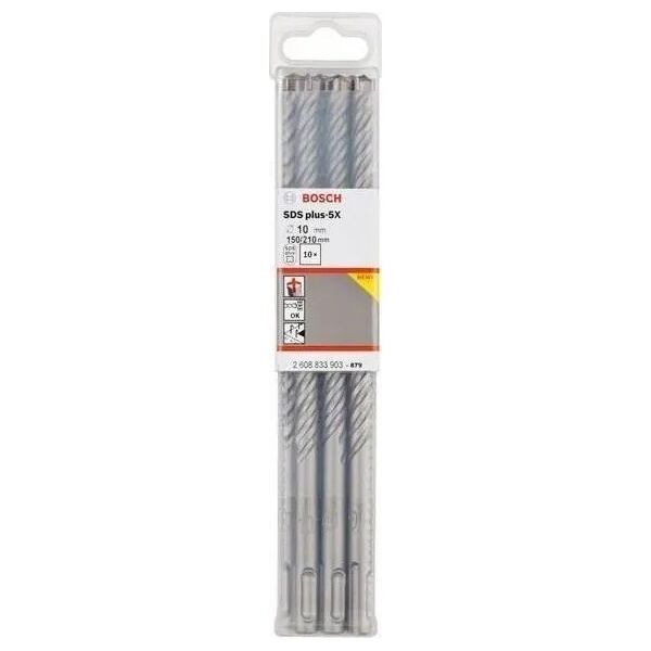 BOSCH SDS PLUS DRILL 10 x 210mm / 10 pcs. PLUS-5X ...