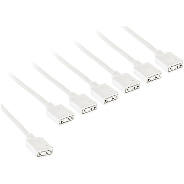 Kolink ARGB 1-6 Splitterkabel - 30cm, weiß