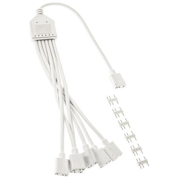 Kolink ARGB 1-6 Splitterkabel - 30cm, weiß