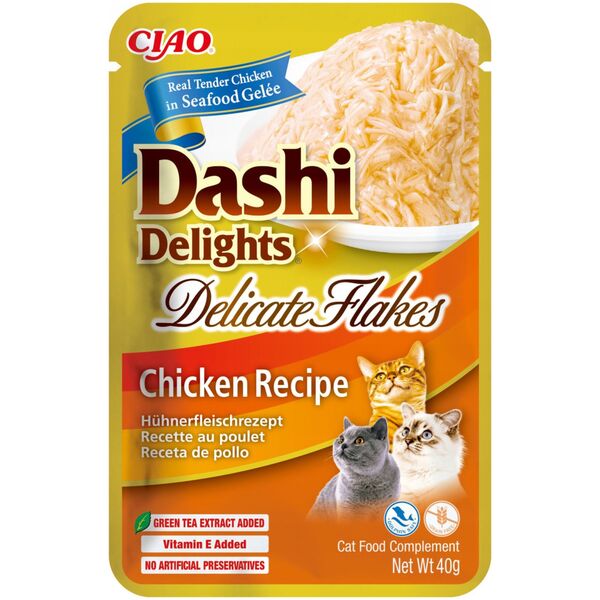 INABA CAT DASHI DELIGHTS FLAKES CHICKEN 40g