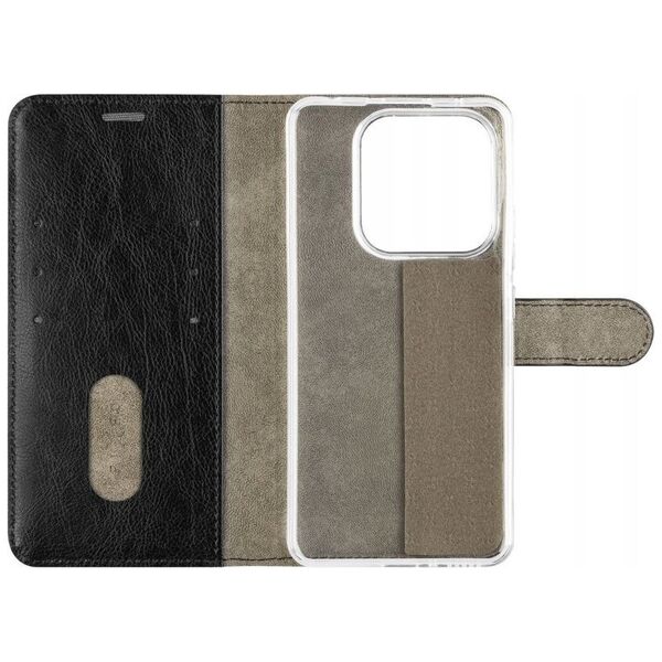 Fixed Opus | Book Case | Xiaomi | Redmi Note 14 5G | Leather | Juodas