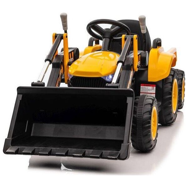 Traktor Na Akumulator Z łyżką BW-X002A Żółty