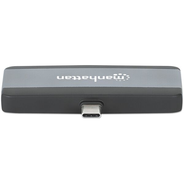 Manhattan 190404 stacja dokująca Przewodowa USB 3.2 Gen 2 (3.1 Gen 2) Type-C Szary