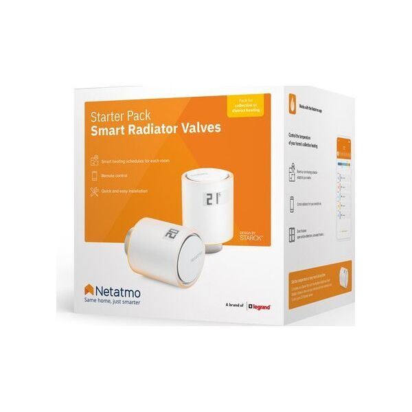 Netatmo NVP01-DE termostatyczny zawór grzejnikowy Nadaje się do użytku w pomieszczeniach