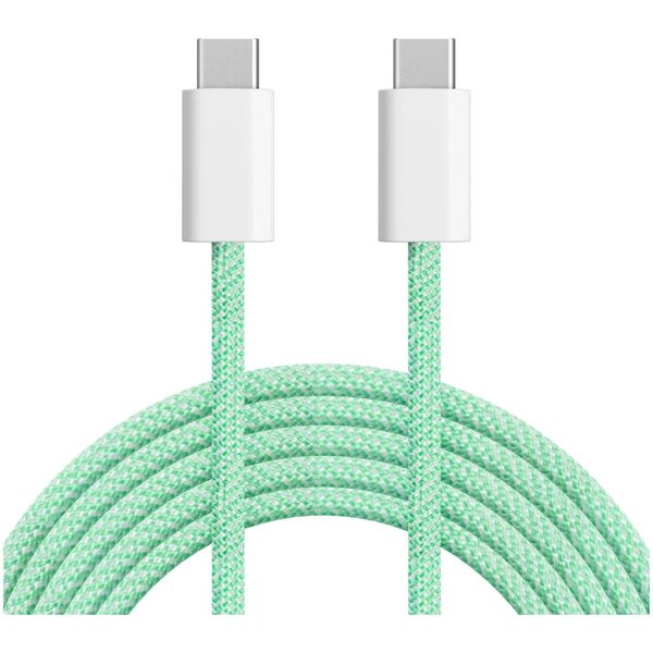 Kabel USB typu C - USB typu C 100 W 1 m zielony Kruger&amp|Matz Basic
