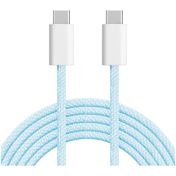 Kabel USB typu C - USB typu C 100 W 1 m niebieski Kruger&Matz Basic