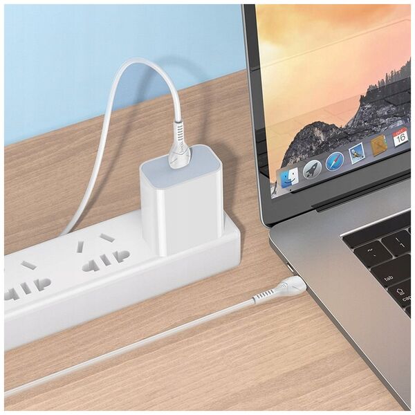 Kabel USB Hoco HOCO kabel Typ C do Lightning PD 27W X37 1 m biały