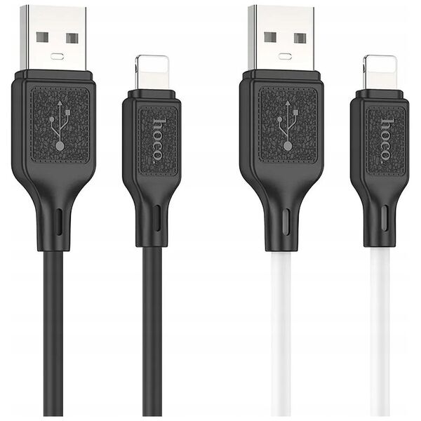 Kabel USB Hoco HOCO kabel USB A do Lightning 2,4A X90 1 m czarny