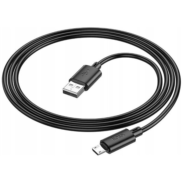Kabel USB Hoco HOCO kabel USB A do Micro USB 2,4A X88 1 m czarny
