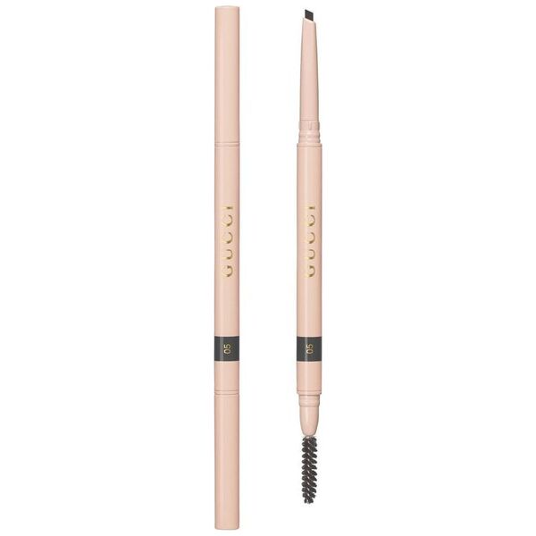 Gucci Gucci, Stylo A Sourcils, Waterproof, Double-Ended, Eyebrow Cream Pencil, 05, Gris, 0.09 g For Women