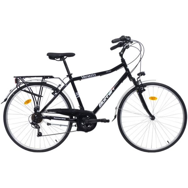Men's city bike BOTTARI VENEZIA, size 28, black.