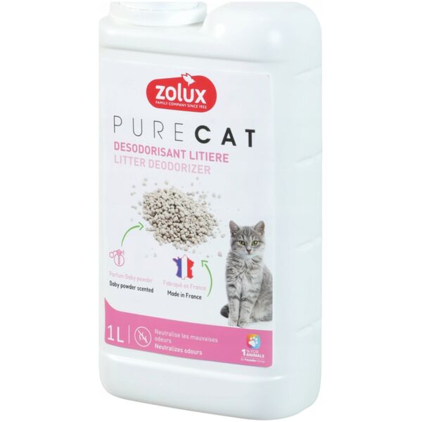 ZOLUX Dezodorant do żwirku PURECAT o zapachu talku 1 L