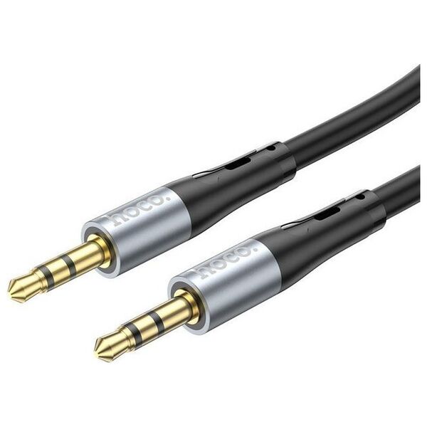 HOCO kabel AUX Jack 3,5 mm (męski) do Jack 3,5 mm (męski) UPA22 1 m czarny