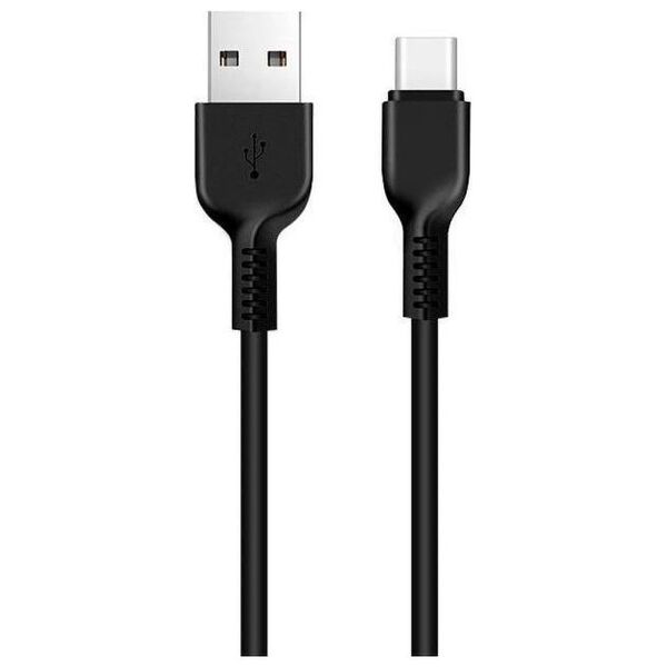 Kabel USB Partner Tele.com USB-A - USB-C 1 m Czarny (6957531068846)