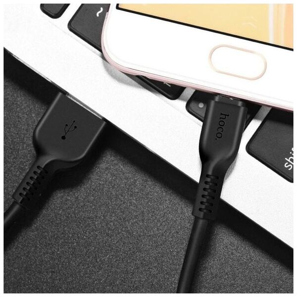 Kabel USB Partner Tele.com USB-A - USB-C 1 m Czarny (6957531068846)