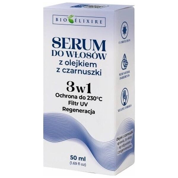 Bioelixire Serum do włosów z olejkiem z czarnuszki 3w1 50ml