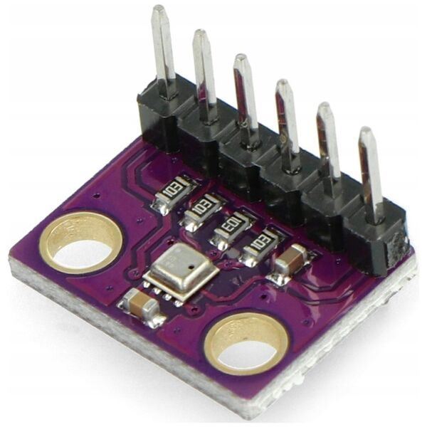 Oem BME280 - drėgmės, temperatūros ir slėgio jutiklis 110kPa I2C/SPI - 3.3V - lituotos jungtys