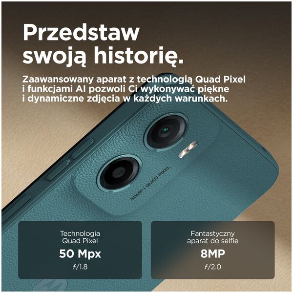 Motorola moto g05 16,9 cm (6.67") Dual SIM Android 15 4G USB Type-C 4 GB 128 GB 5200 mAh Zielony