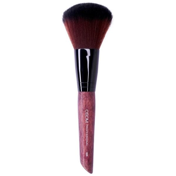 IDC OSOM Professional Precision powder brush kosmetinis teptukas biriai, mineralinei pudrai, veido ir pečių sritims, sintetinio plauko šereliai