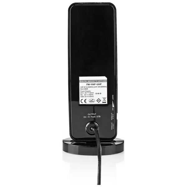Nedis ANIR1504BK700 antena telewizyjna Wewnętrzna 28 dB