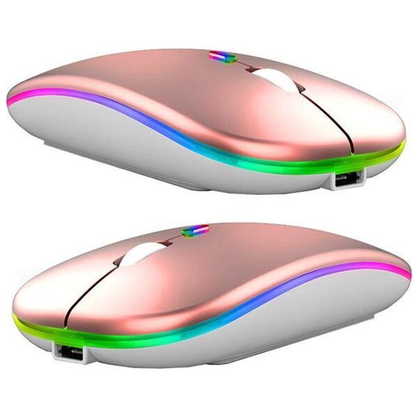 Aptel BEZPRZEWODOWA MYSZ OPTYCZNA myszka z podświetleniem LED RGB AK211C