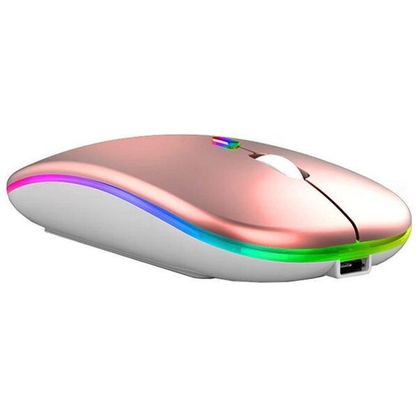 Aptel BEZPRZEWODOWA MYSZ OPTYCZNA myszka z podświetleniem LED RGB AK211C