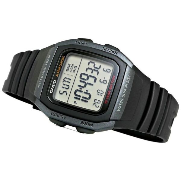 Zegarek Casio Zegarek Męski CASIO W-96H-1BVDF Unisex