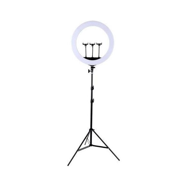 Naświetlacz Extra Digital LED žiedinė lempa 45cm, su trikoju stovu iki 2.1m