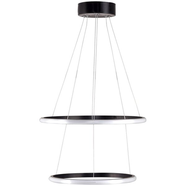 Lampa wisząca Opviq Liustra Leonis Juodas-Baltas Light