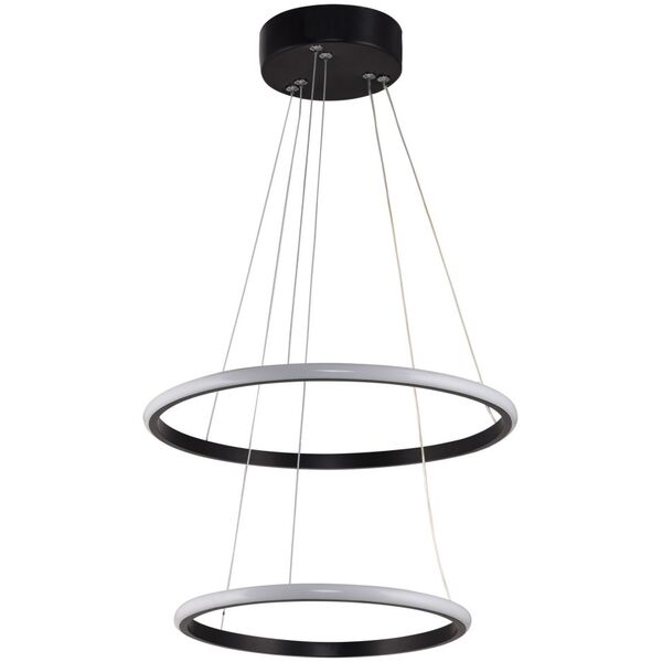Lampa wisząca Opviq Liustra Leonis Juodas-Baltas Light