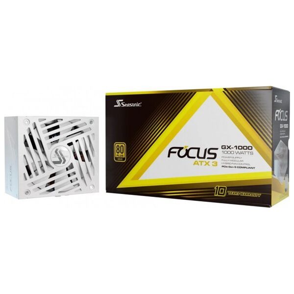 Seasonic Focus GX 80 PLUS Gold Netzteil, modular - 1000 Watt, weiß