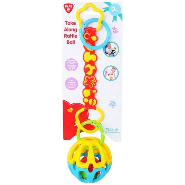 Playgo PLAYGO INFANT&TODDLER TAKE ALONG RATTLE BALL, 1512