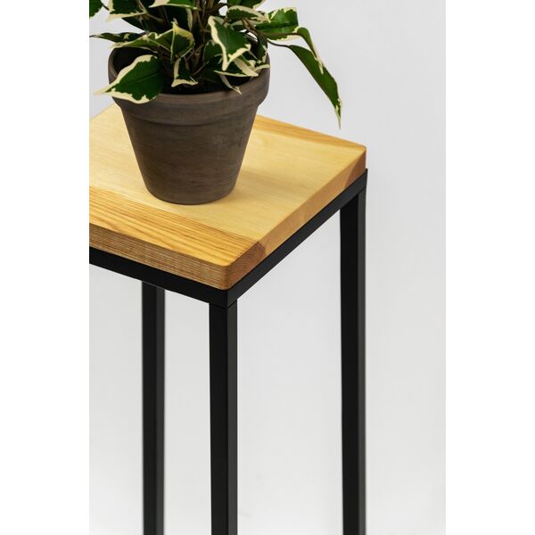 FLOWER STAND LAVALXS BLACK OAK 19X19X47