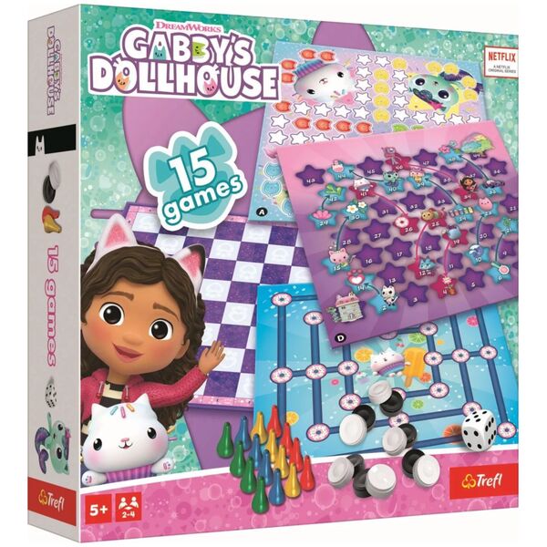TREFL GABBY'S DOLLHOUSE Set of 15in1 games
