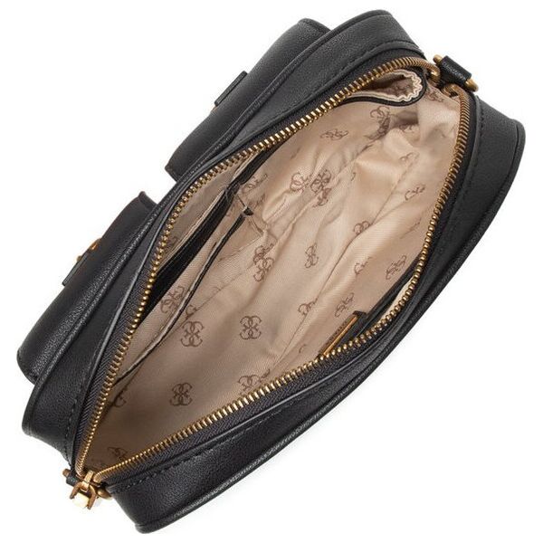 Guess, Zadie, Synthetic Leather, Textile Bag, Black, HWVB84, For Women, 27 x 18 x 6 cm For Women