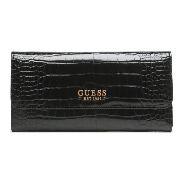 Guess, Laurel, Textile Wallet, SLG Small Zip, Black, For Women For Women