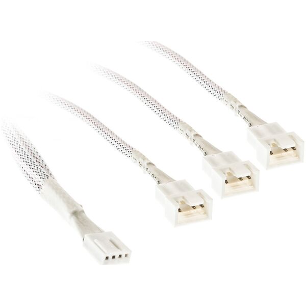 Kolink 1-2 PWM Lüfter Splitterkabel - 35cm, geflochten, weiß